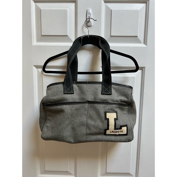 [Lacoste] Gray University Horizontal Tote Bag - ASO Emma Watson - Picture 2 of 8